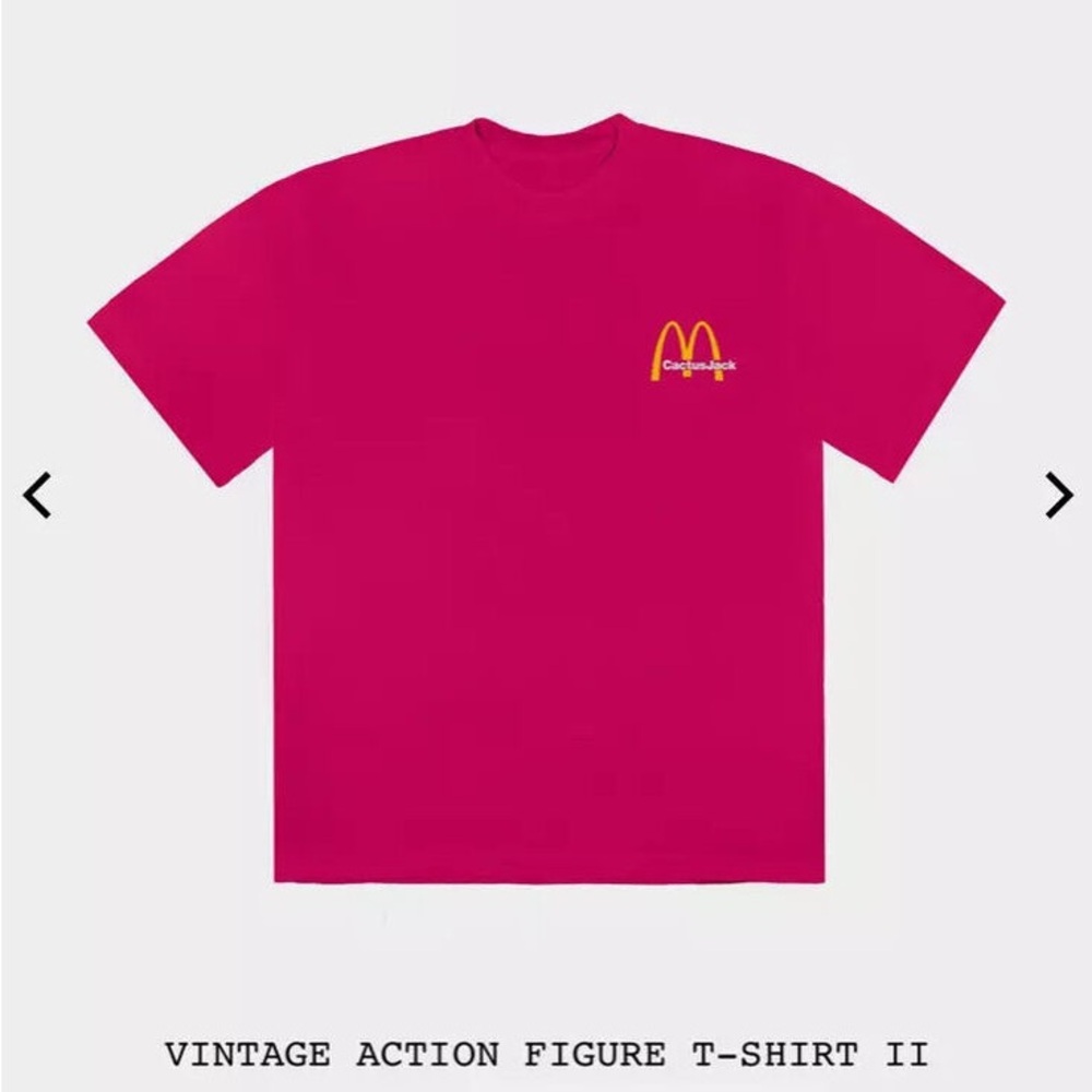 CACTUS JACK X MCDONALDS VINTAGE ACTION FIGURE II TEE BLK